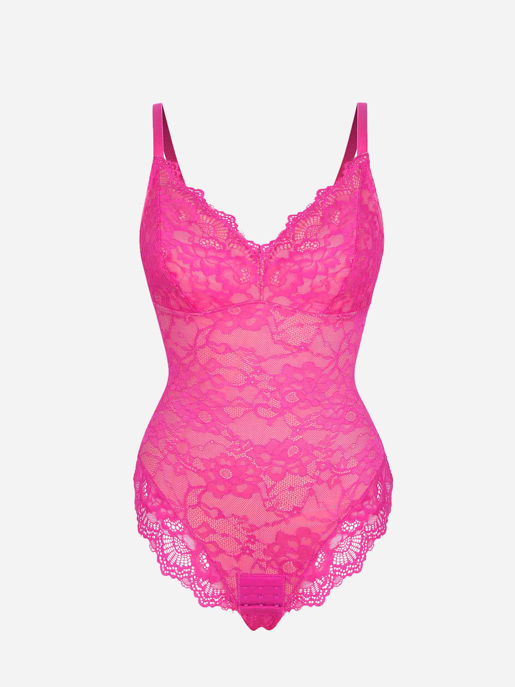 Lace Sculpt V-Neck  Bodysuit