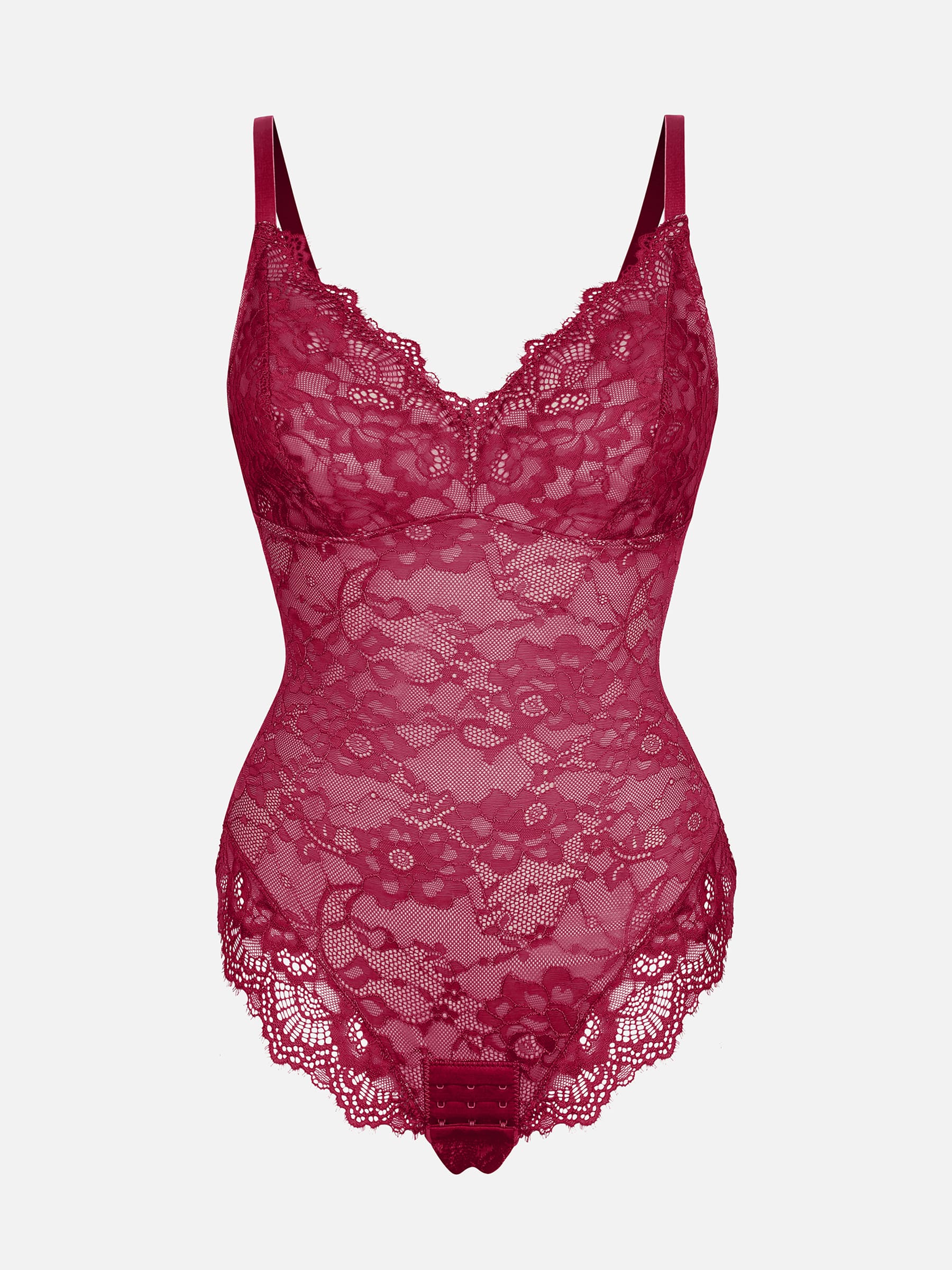 Lace Sculpt V-Neck  Bodysuit