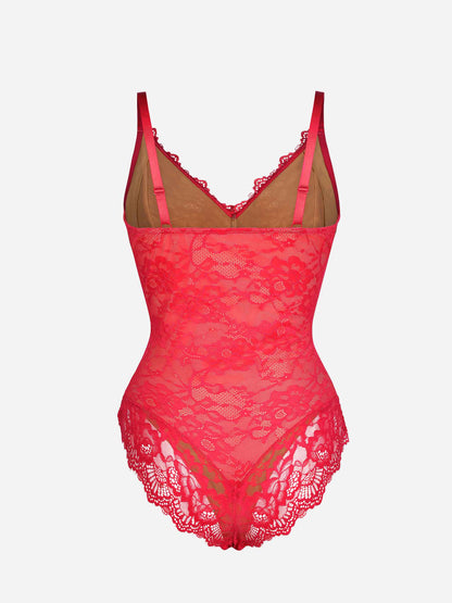 Lace Sculpt V-Neck  Bodysuit