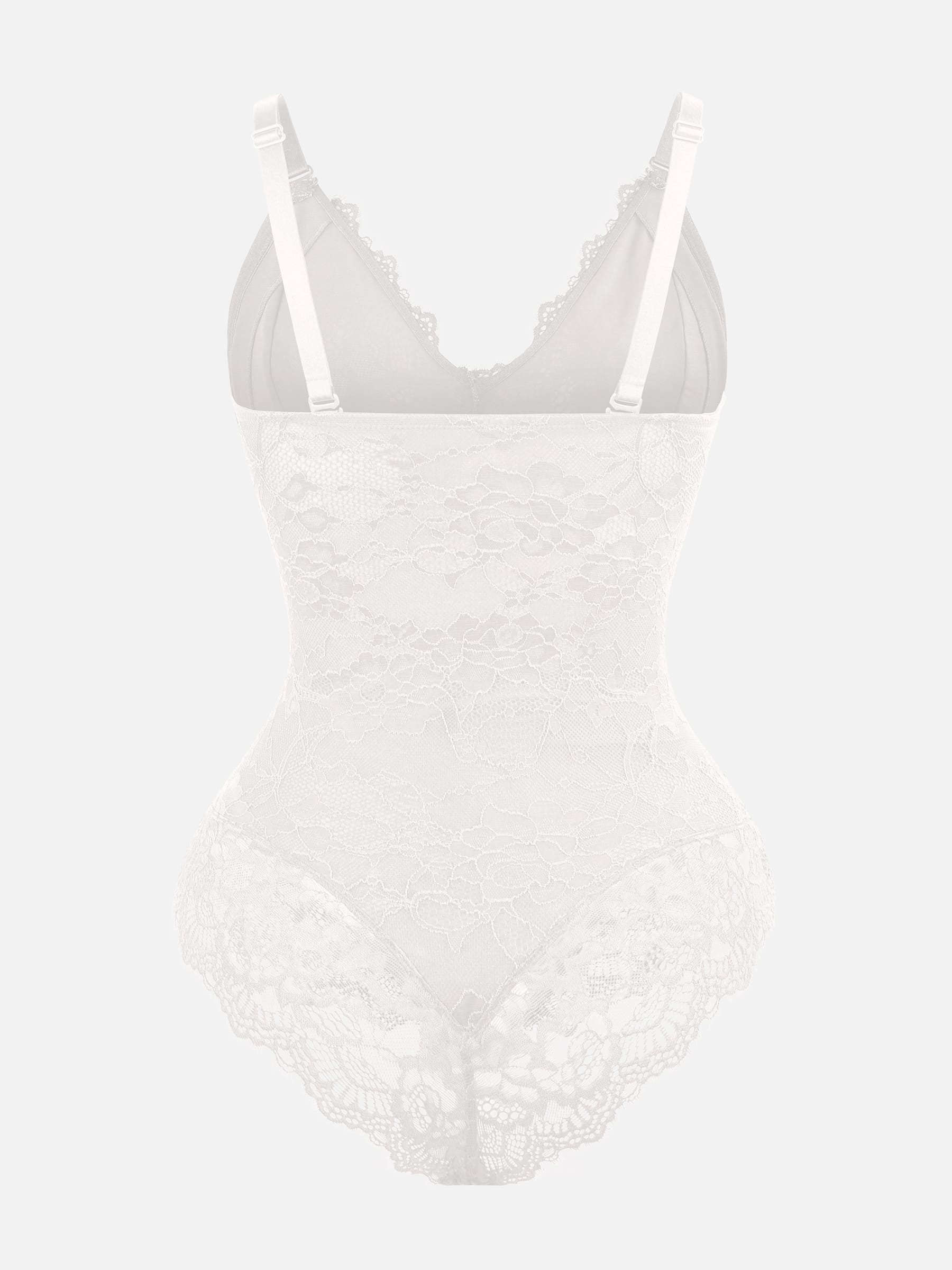 Lace V-Neck Stretch Bodysuit [BOGO]