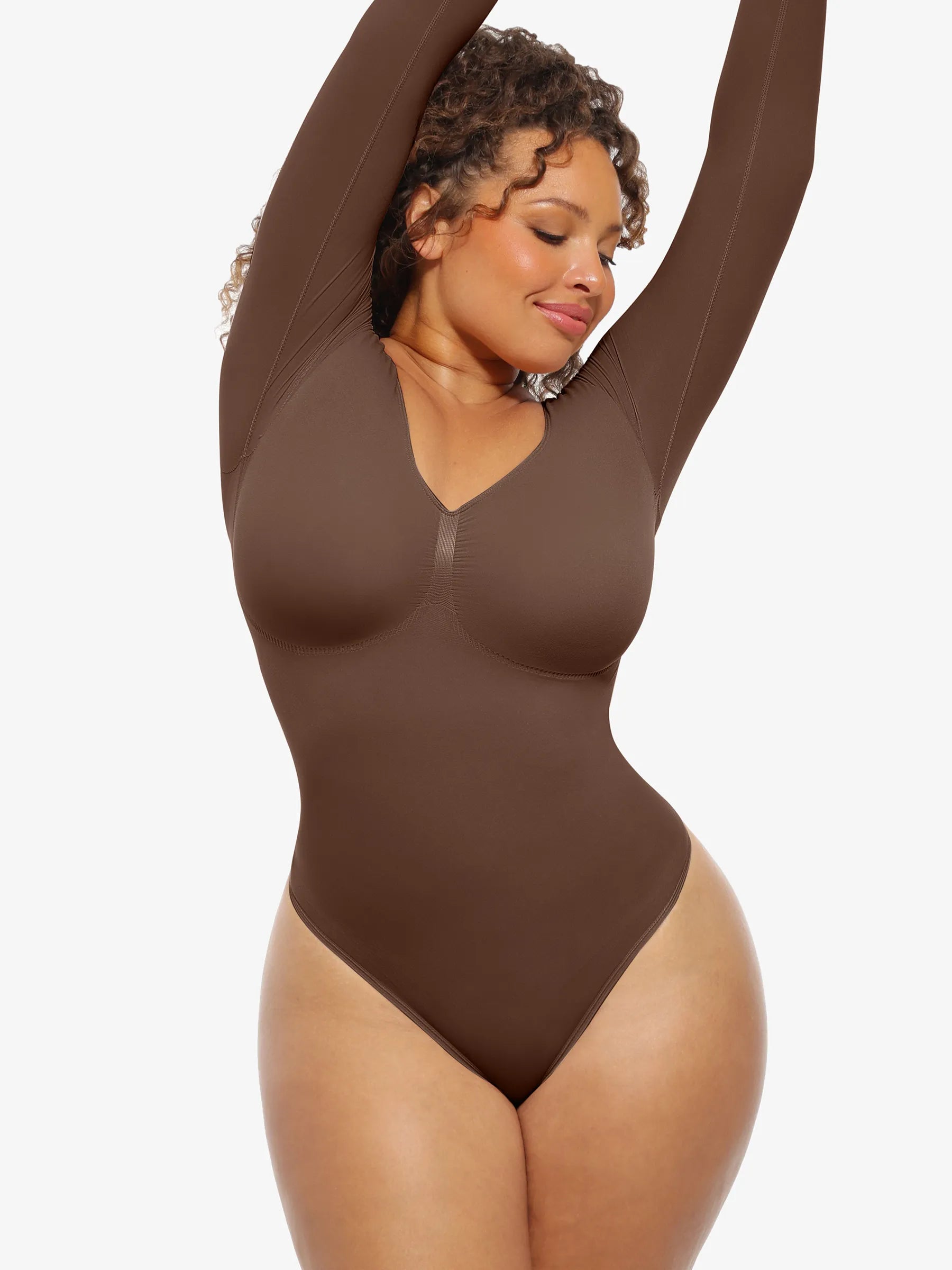Seamless Supportive Long Sleeve Tummy Control Bodysuit [BOGO]