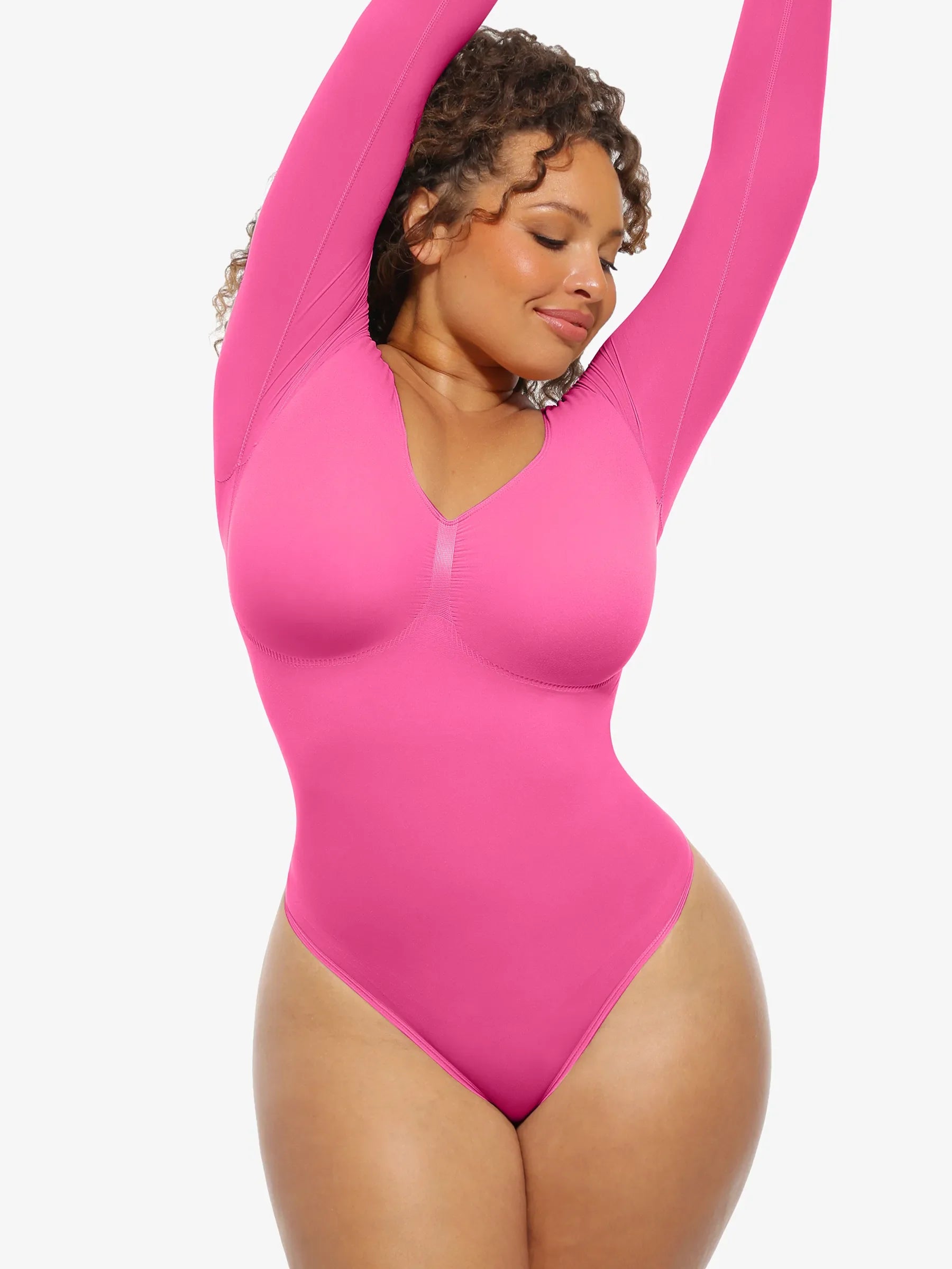 Seamless Supportive Long Sleeve Tummy Control Bodysuit [BOGO]