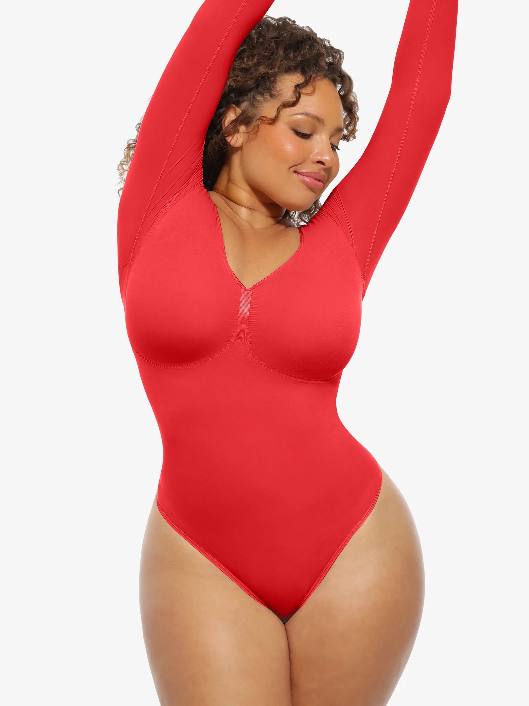 Seamless Supportive Long Sleeve Tummy Control Bodysuit [BOGO]