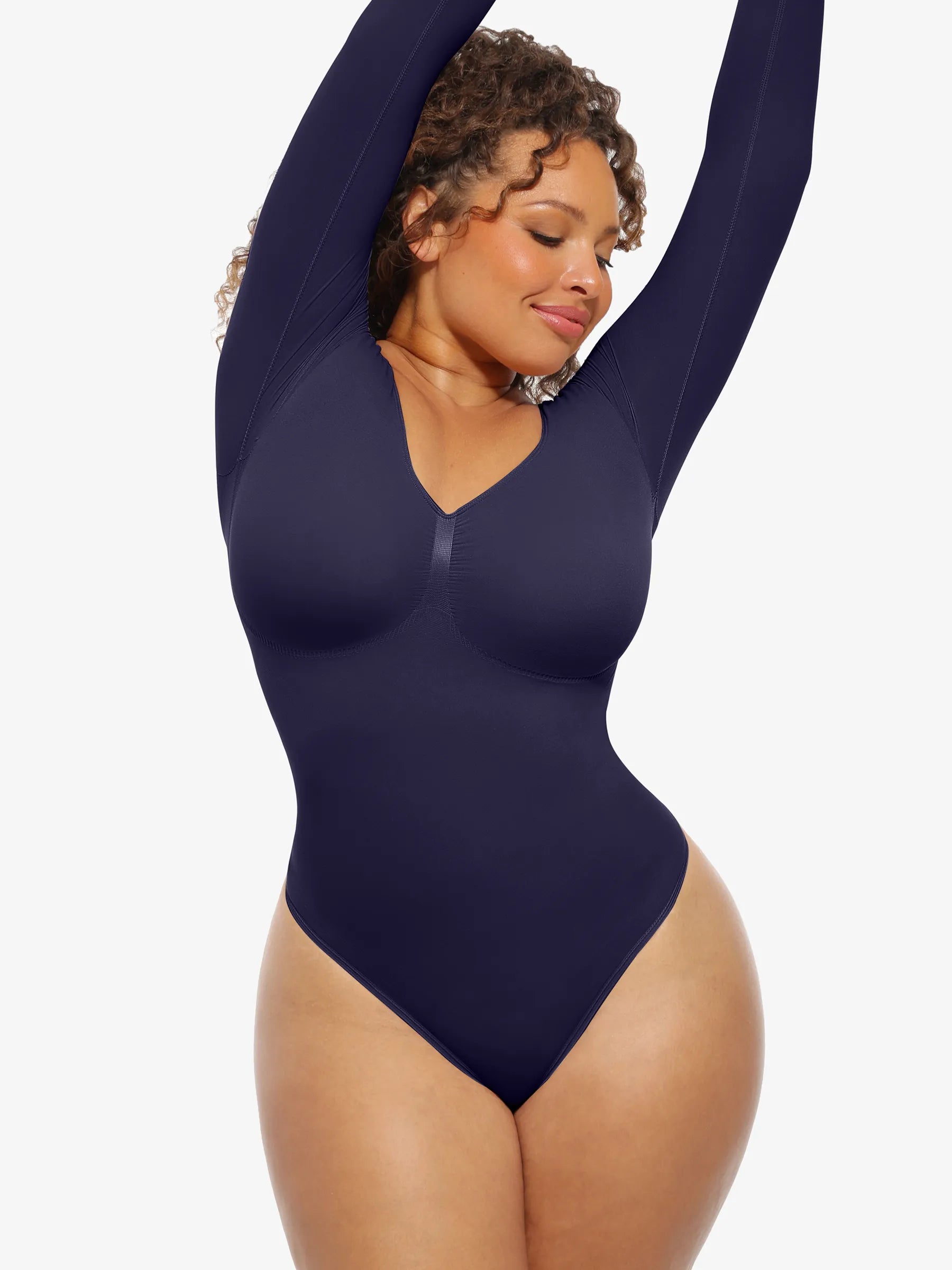 Seamless Long Sleeve Tummy Control Classic Bodysuit