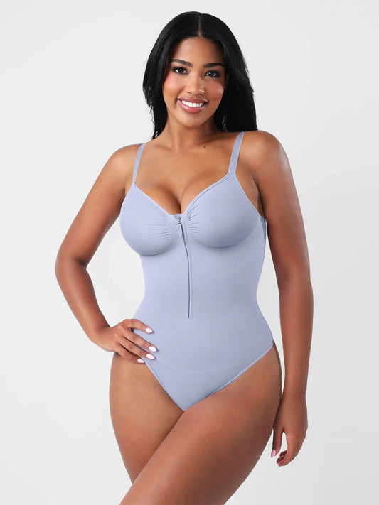 Seamless Tummy Control Zipper Bodysuit