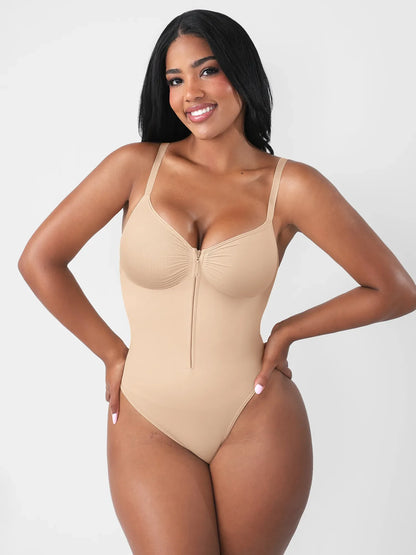 Seamless Tummy Control Zipper Bodysuit