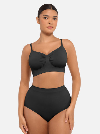 3-Pack Smooth Seamless Wireless Bra Bundle