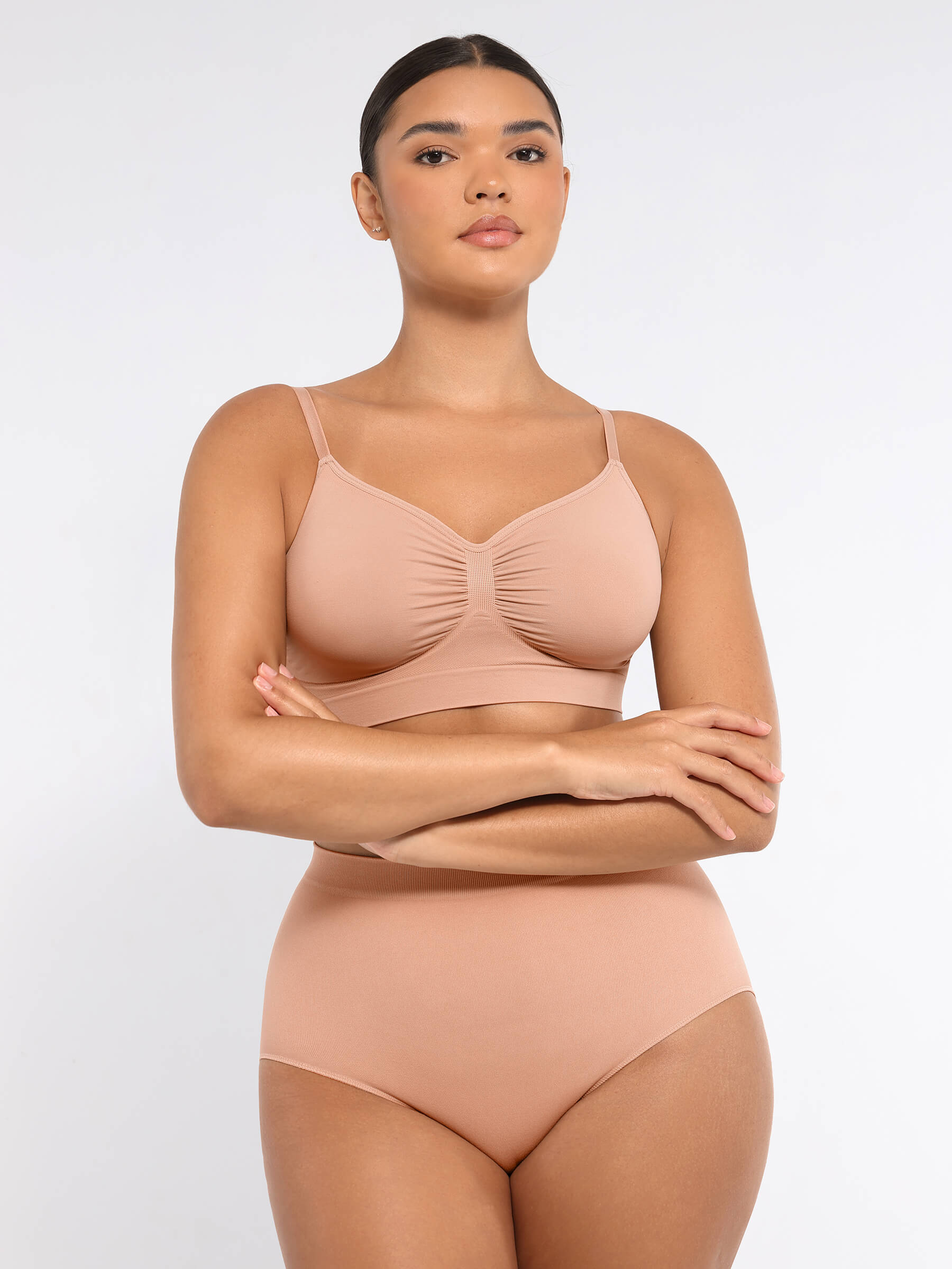3-Pack Smooth Seamless Wireless Bra Bundle