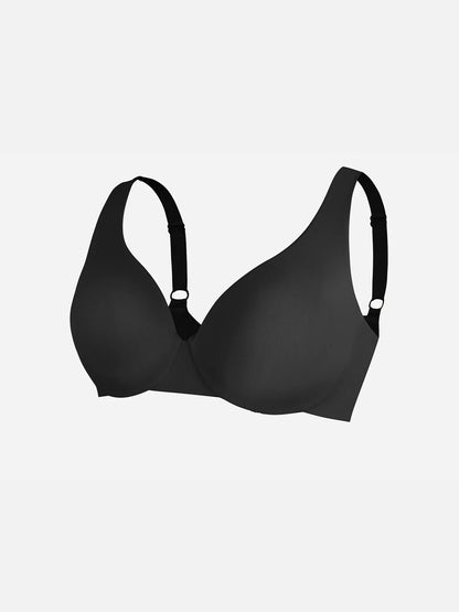 Adjustable-Strap Underwire Deep V-neck Bra Bundle