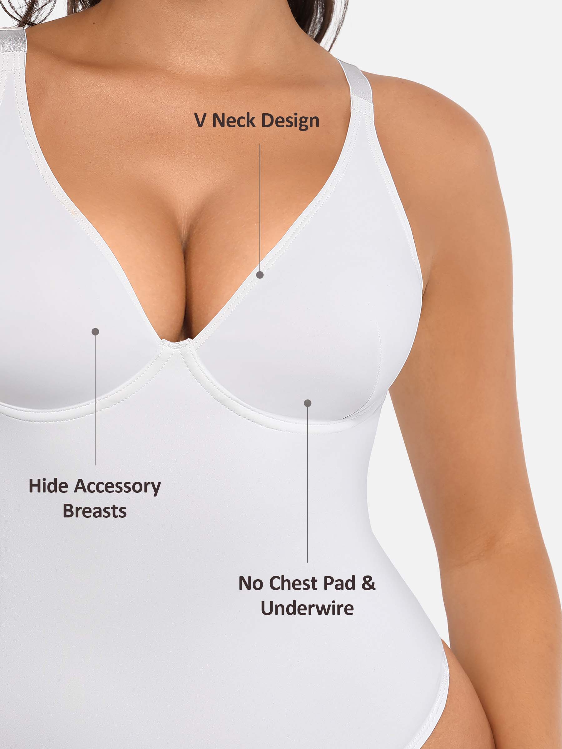 V-Plunge Support Bodysuit