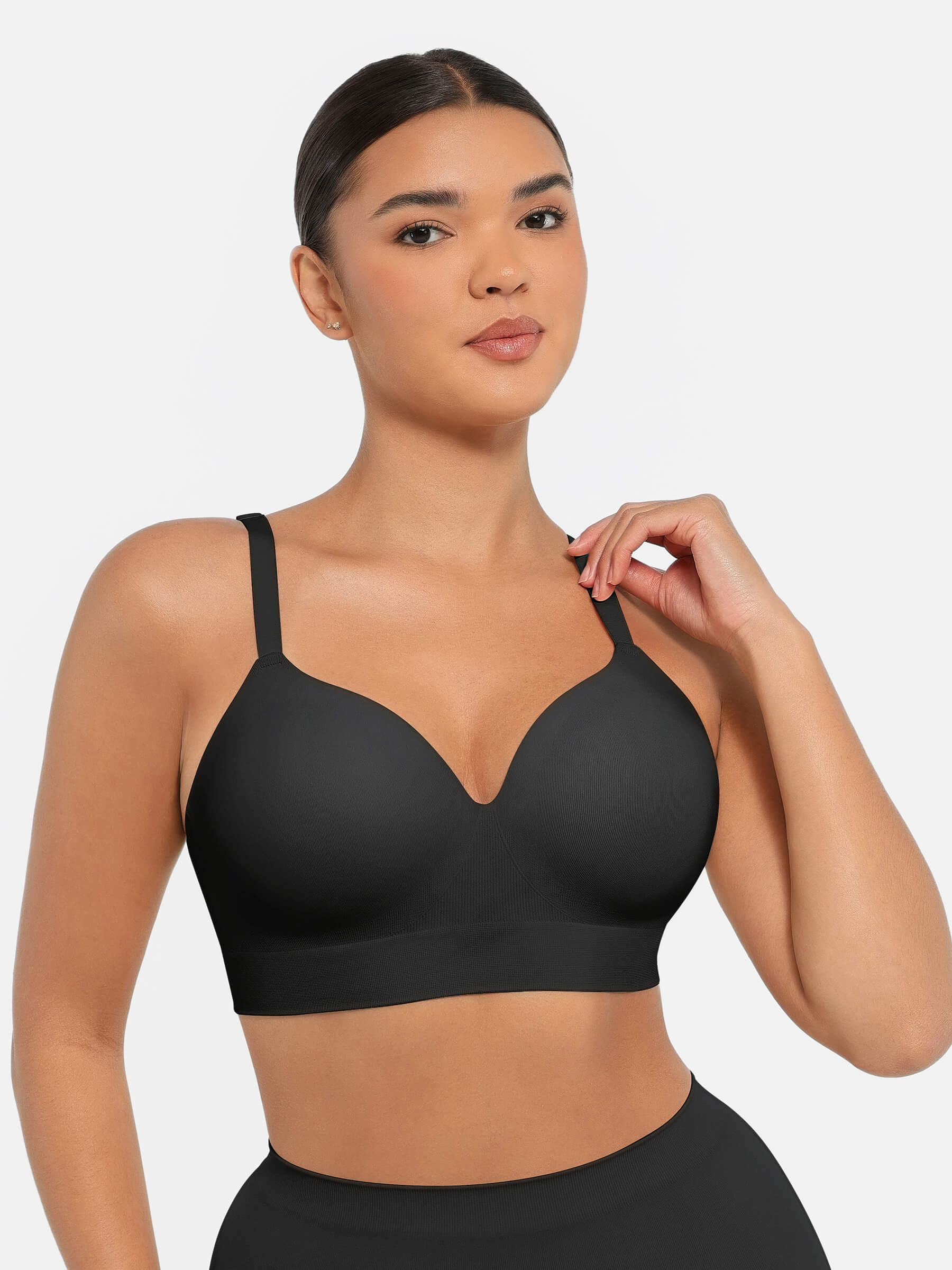 Full Coverage Wireless Bra + Push-Up Seamless Bra