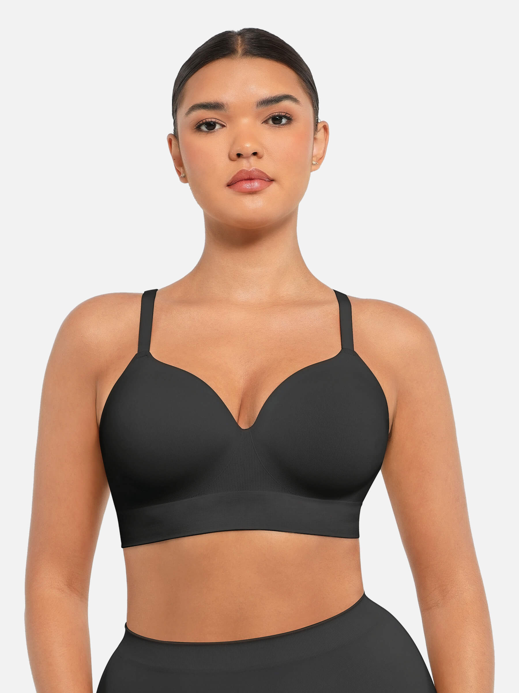 Full Coverage Wireless Bra + Push-Up Seamless Bra