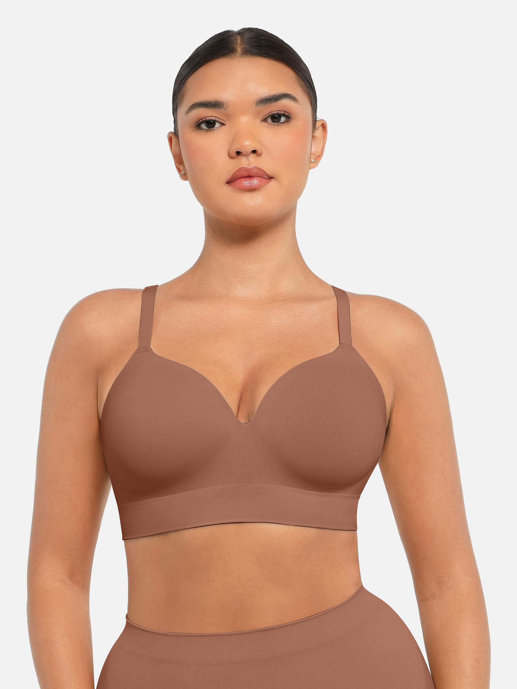 High-Waist Brief + Push-Up Seamless Bra