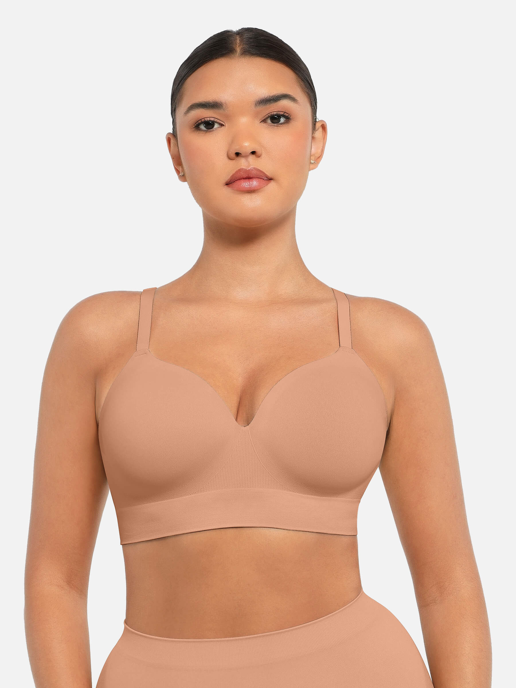 Full Coverage Wireless Bra + Push-Up Seamless Bra