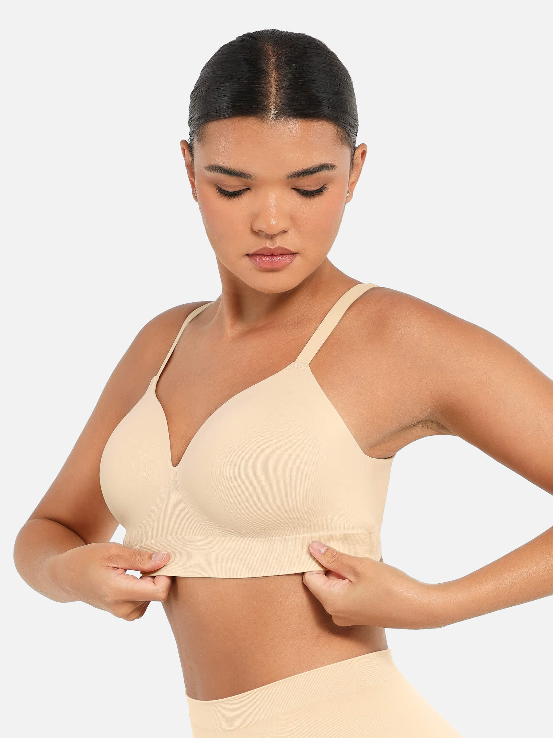 High-Waist Brief + Push-Up Seamless Bra