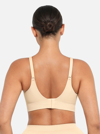 V Neck Shaping Bodysuit + Push-Up Seamless Bra