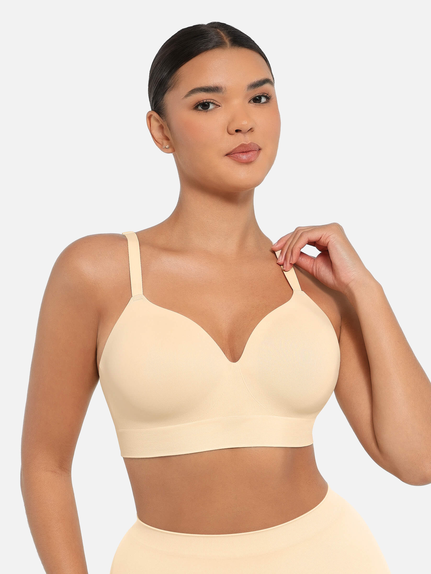 High-Waist Brief + Push-Up Seamless Bra