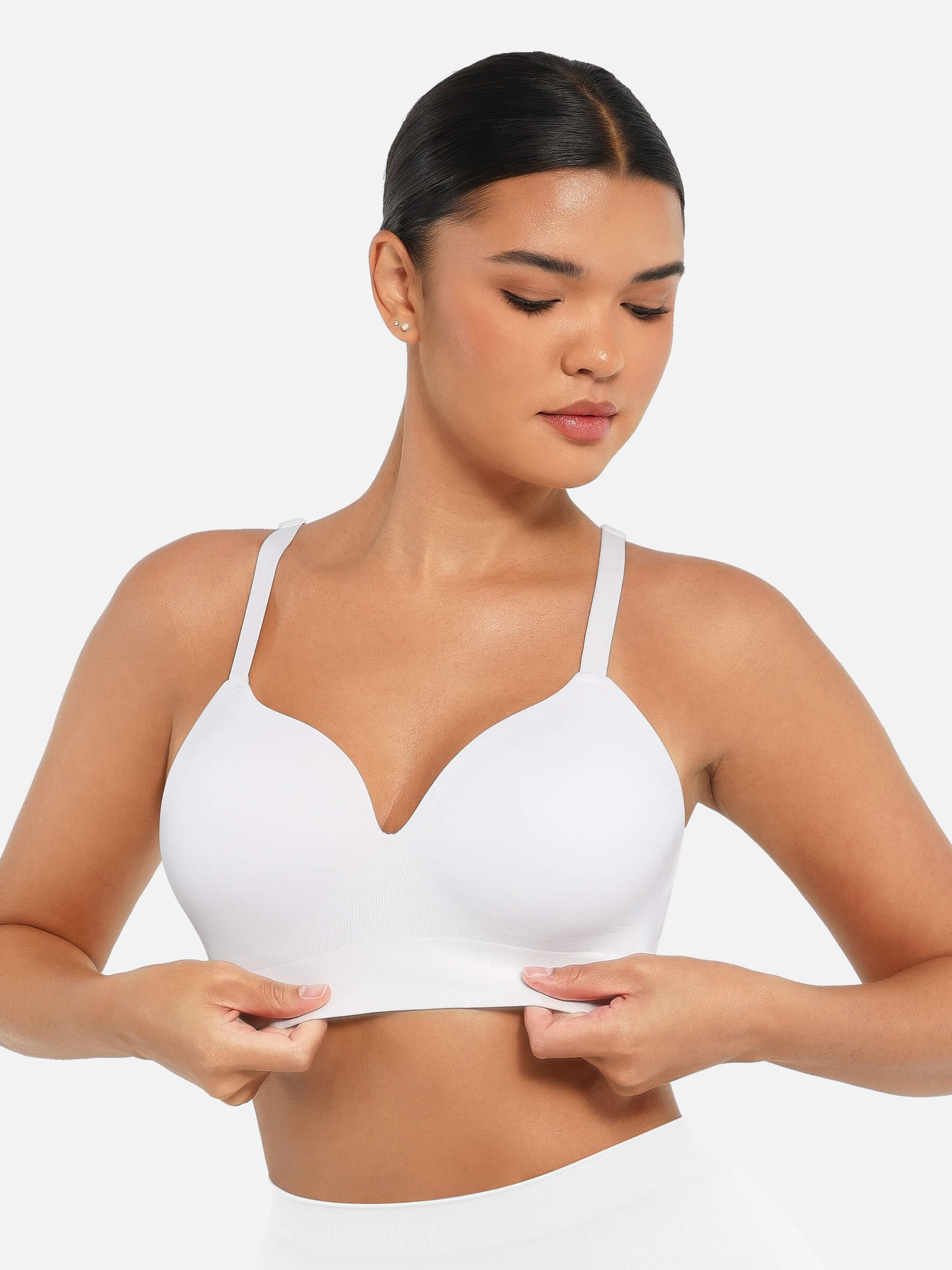 High-Waist Brief + Push-Up Seamless Bra
