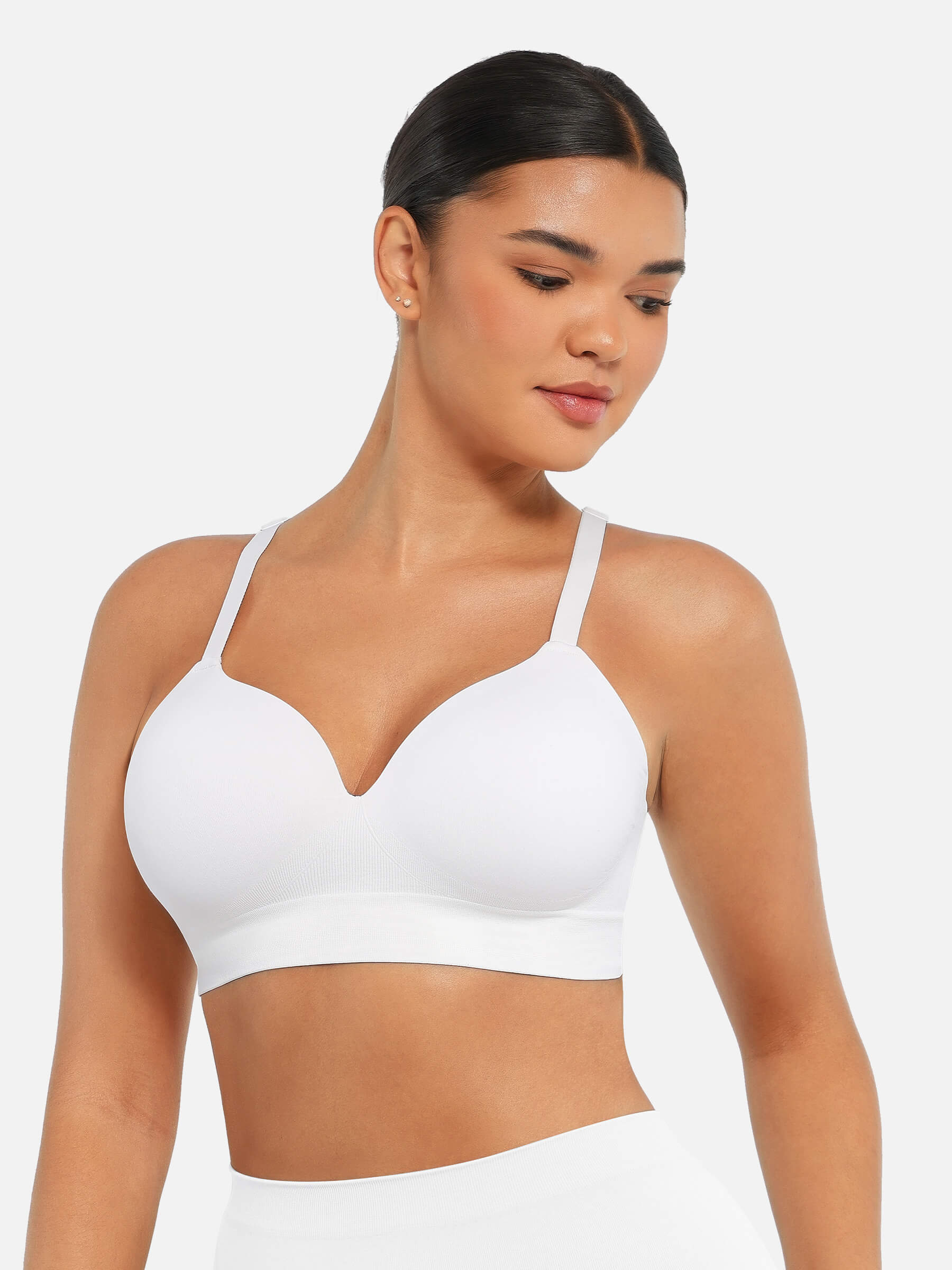 Full Coverage Wireless Bra + Push-Up Seamless Bra