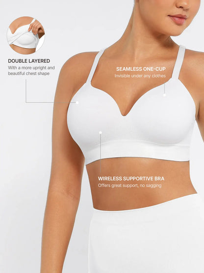 Full Coverage Push-Up Comfort Wireless Bra