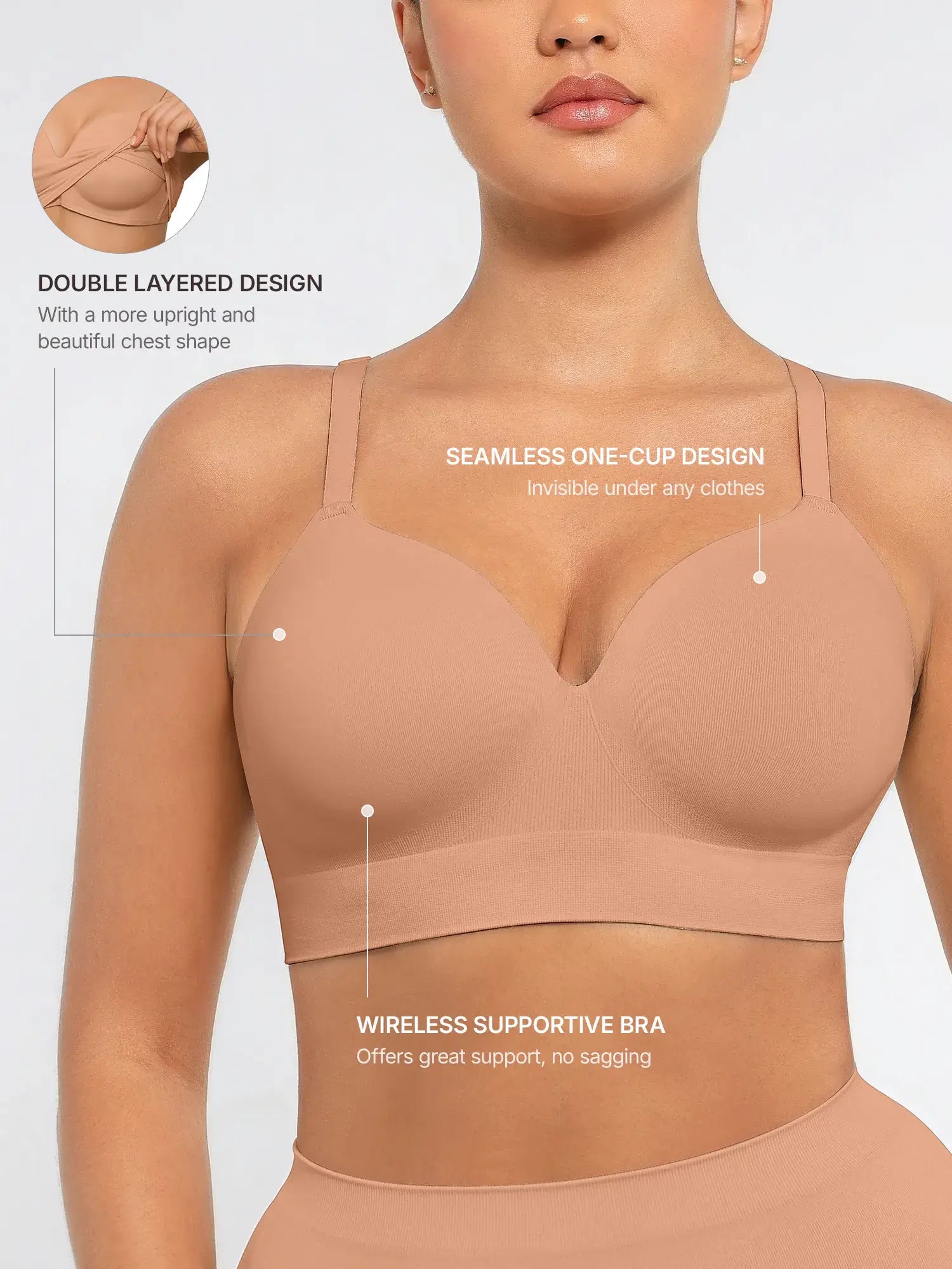 Wireless Push-Up Comfort Full Coverage Bra [BOGO]