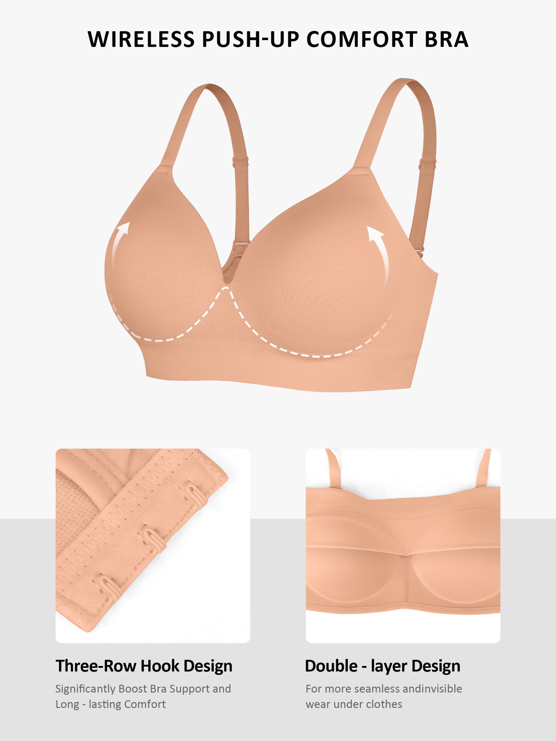High-Waist Brief + Push-Up Seamless Bra