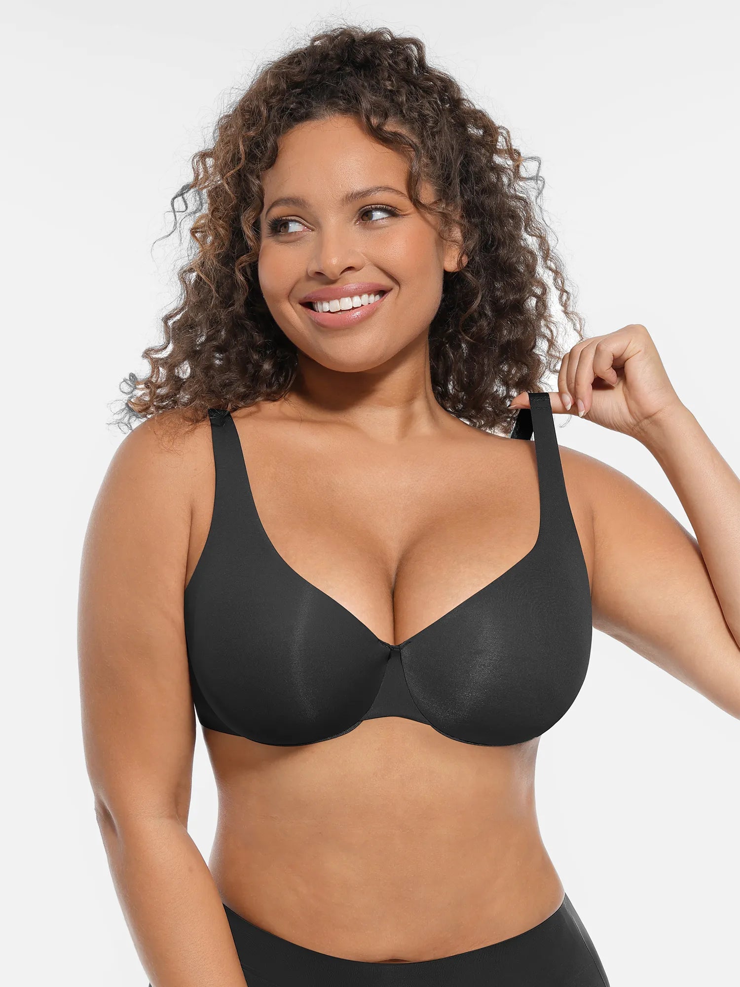 Adjustable Deep V-Neck Underwire Bra
