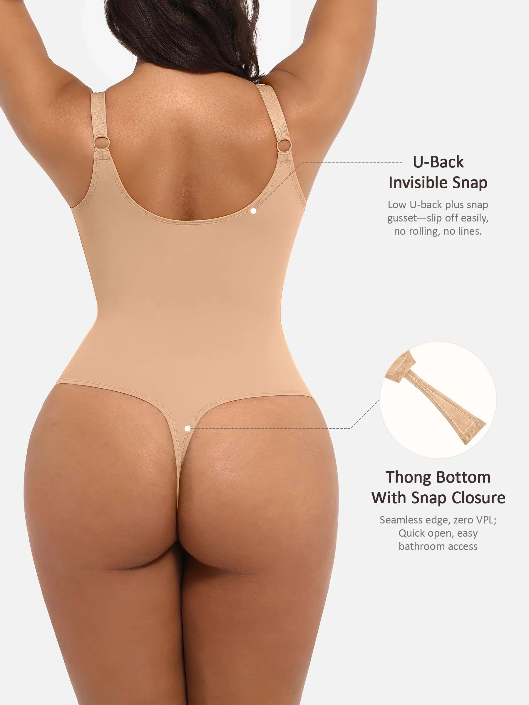 V-Plunge Support Bodysuit