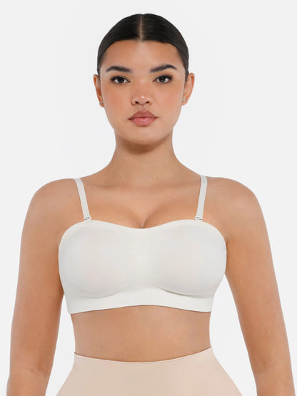 Seamless Strapless Removable Pad Anti-Slip Bra