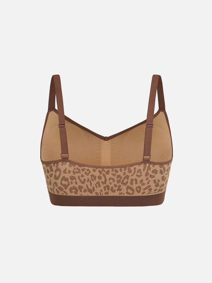 Leopard Print Wireless Bra & Panty