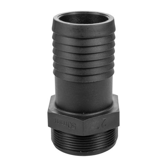 Pond Straight Connector 2in BSPM - 50mm Hose Connector Set Garden Irrigation Kit