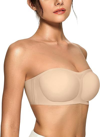 Strapless Non Slip Bandeau Jelly Bra