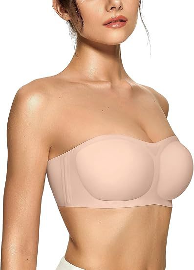 Strapless Non Slip Bandeau Jelly Bra