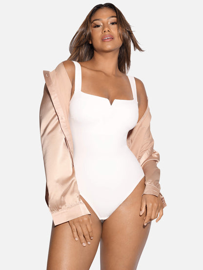 V-Plunge Tummy Control Stretch Bodysuit