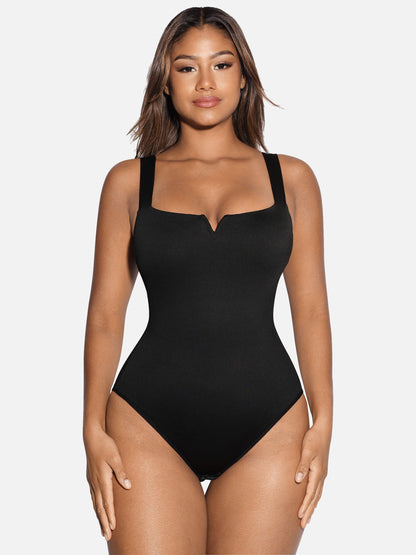 V-Plunge Tummy Control Stretch Bodysuit