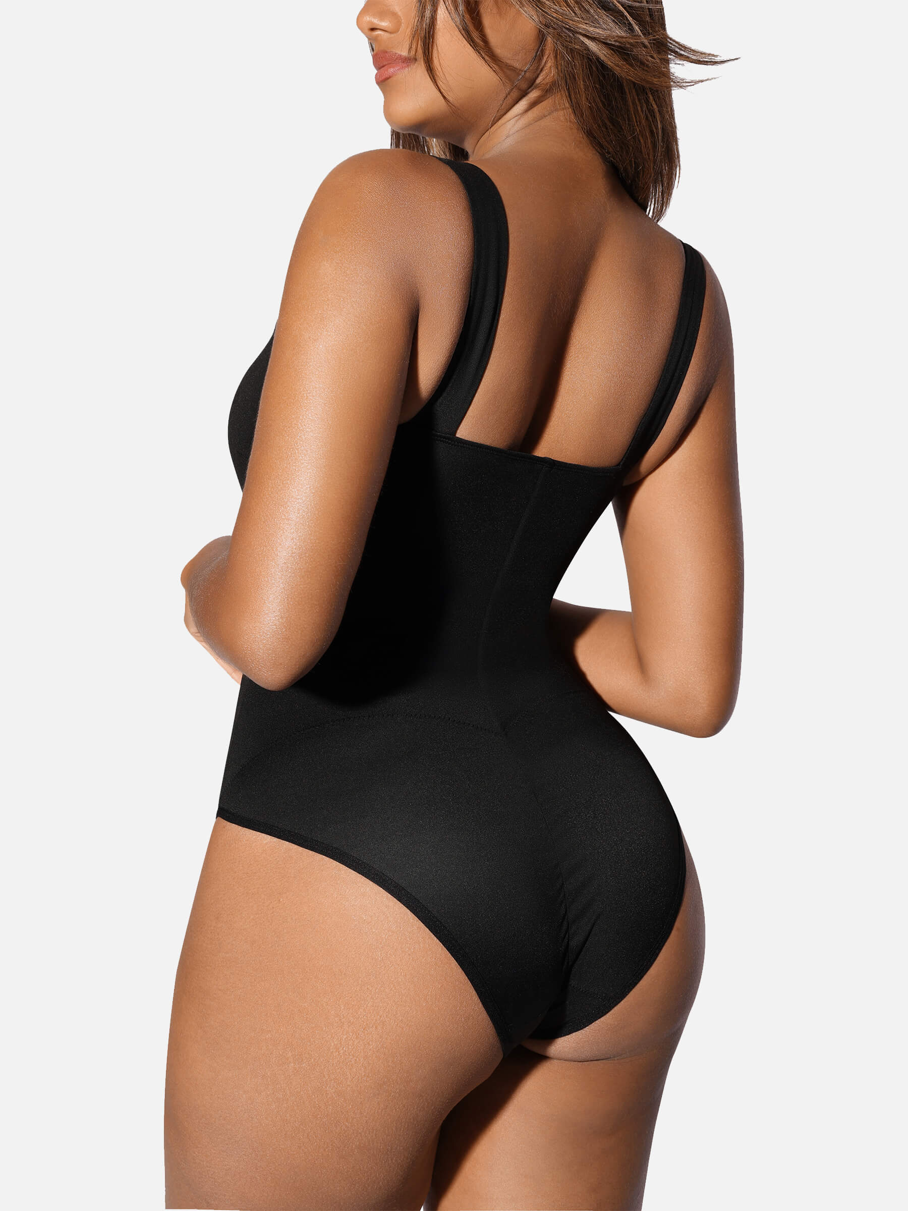V-Plunge Tummy Control Stretch Bodysuit