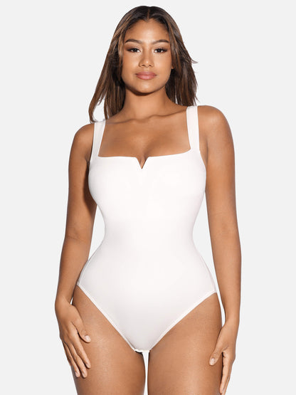 V-Plunge Tummy Control Stretch Bodysuit