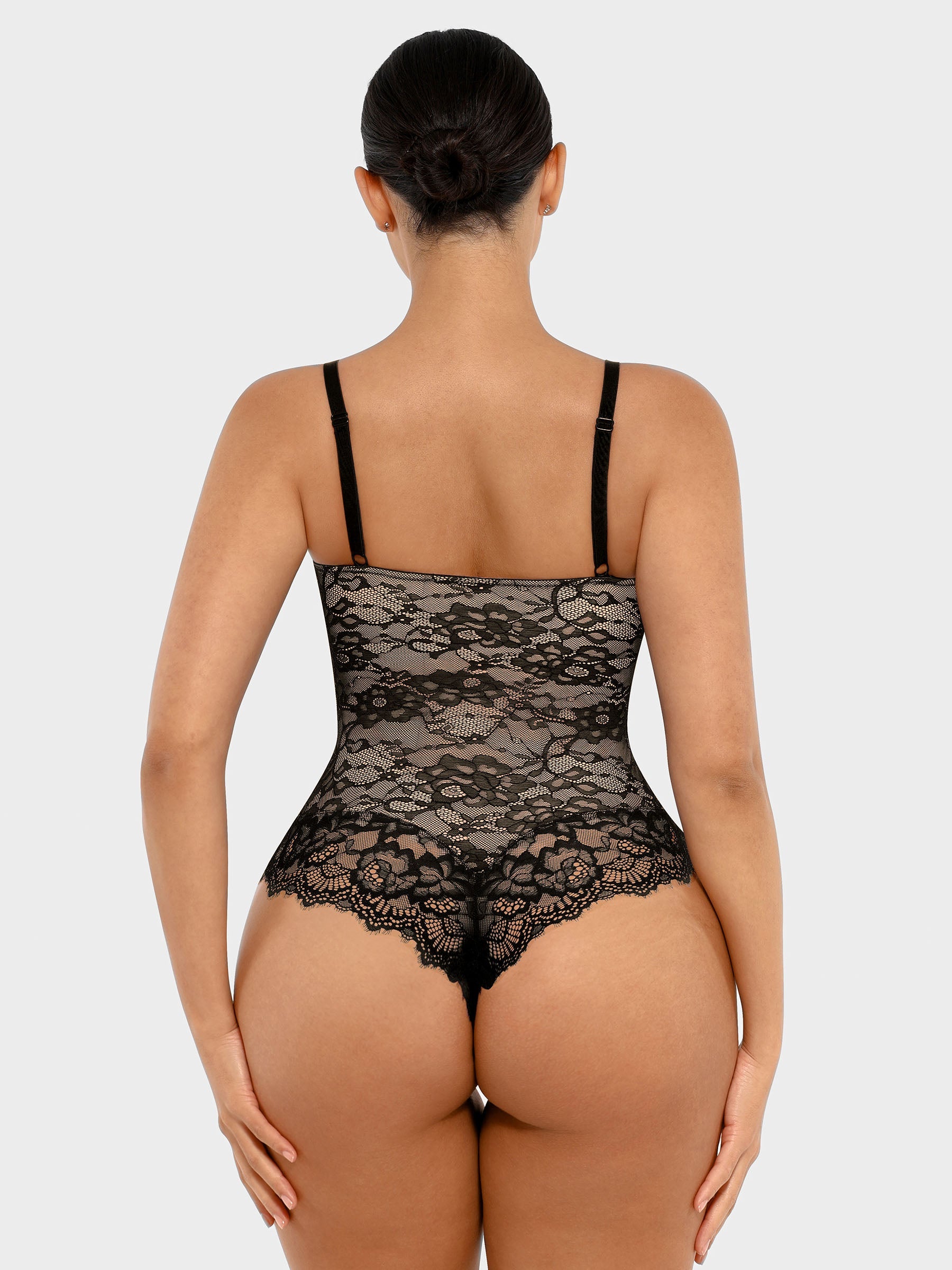 Lace Sculpt V-Neck  Bodysuit