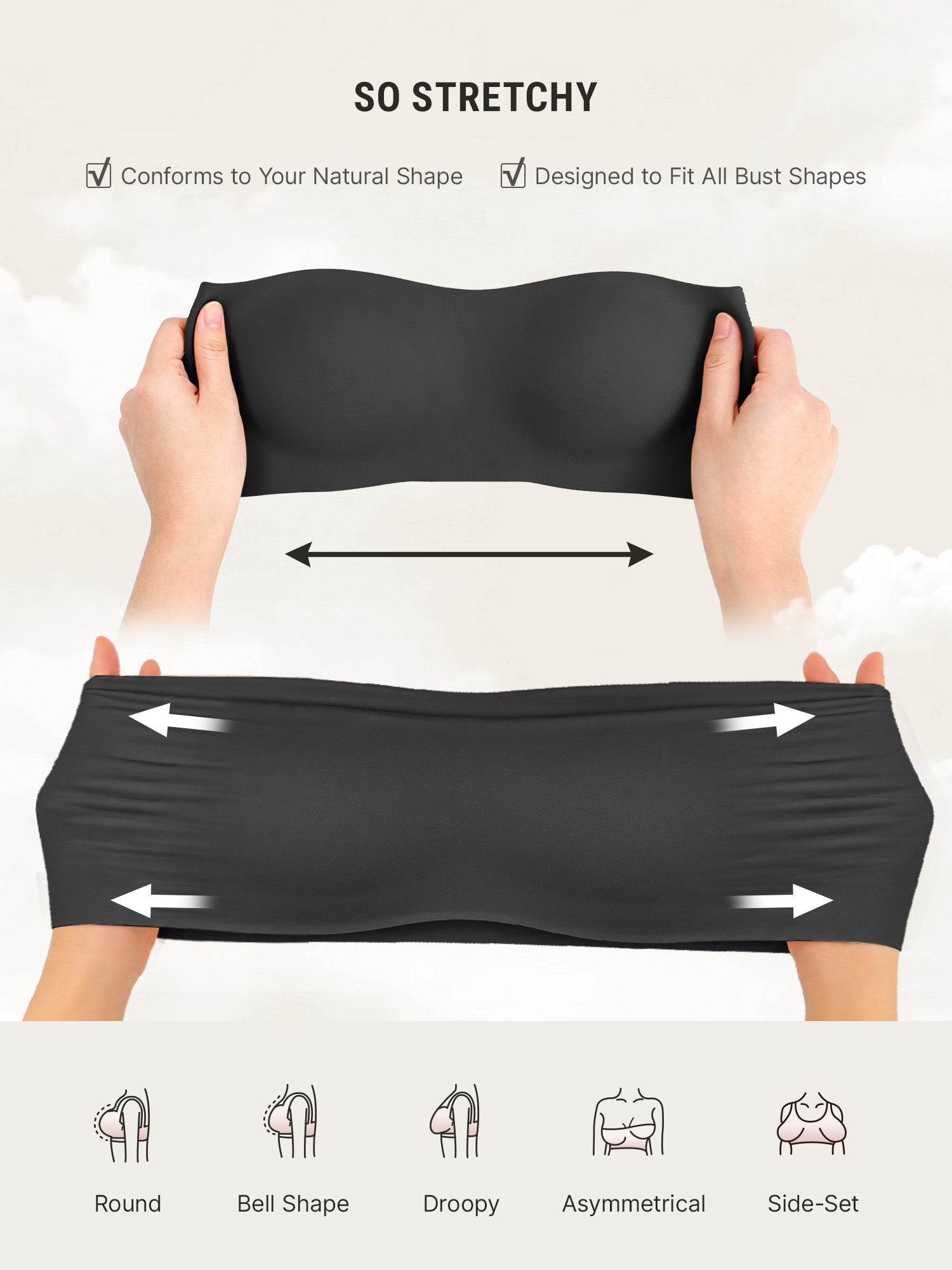 Butter-Soft Strapless Bandeau Bra [BOGO]