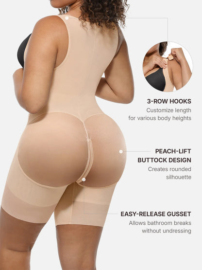 U-Shaped Shaping Lift Bodysuit & Unlined Soft Bra Bundle
