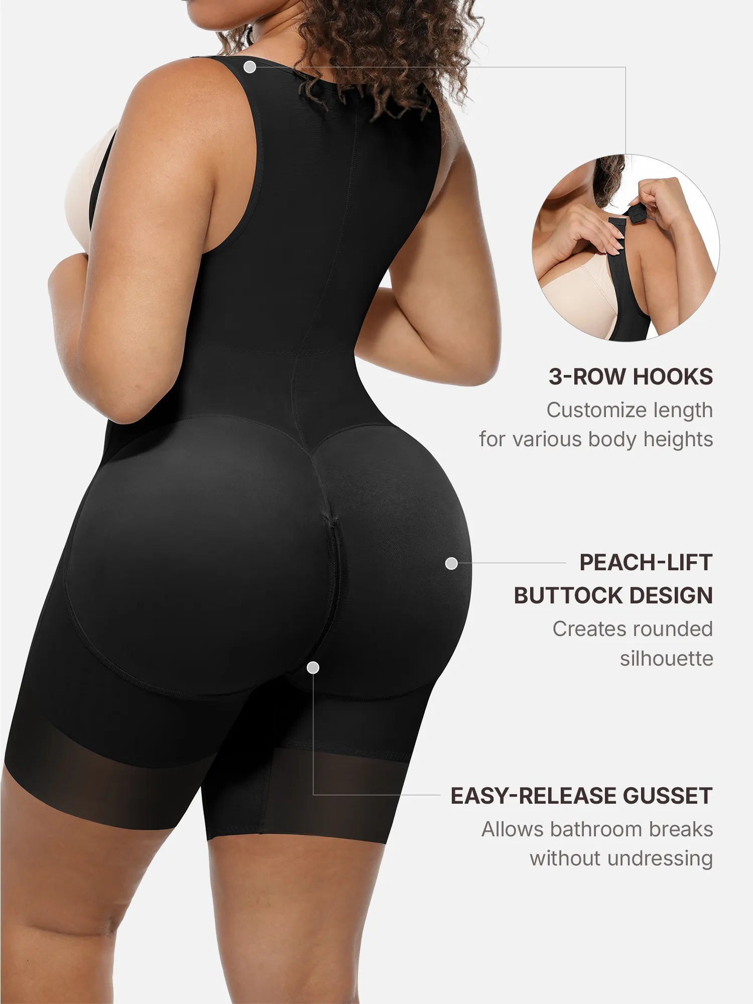U-Shaped Shaping Lift Bodysuit & Unlined Soft Bra Bundle