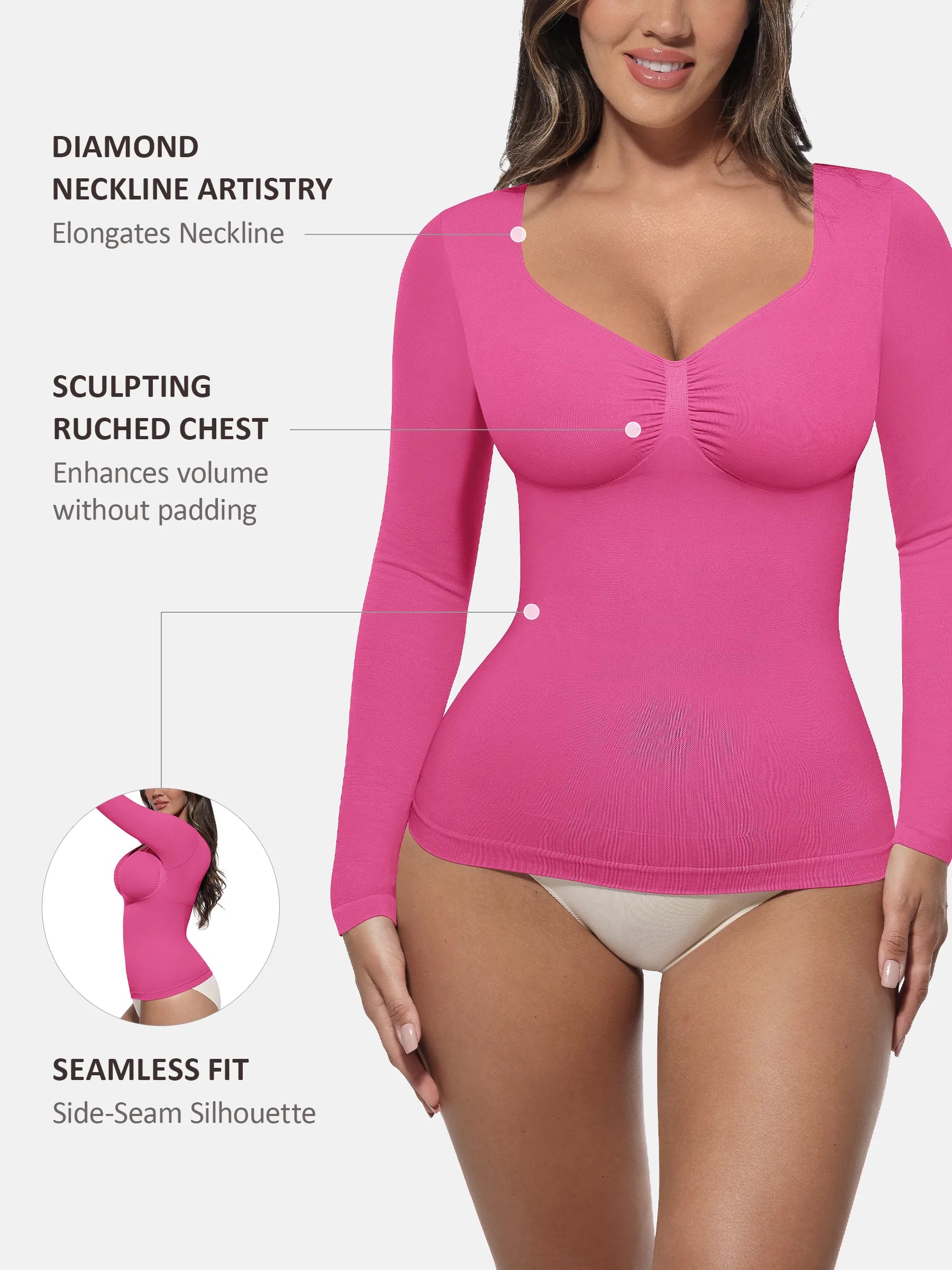 Seamless Long-Sleeve Everyday Shaper Top [BOGO]