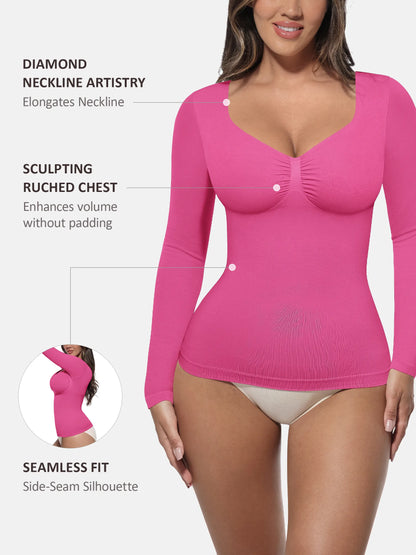 Seamless Long-Sleeve Everyday Shaper Top [BOGO]