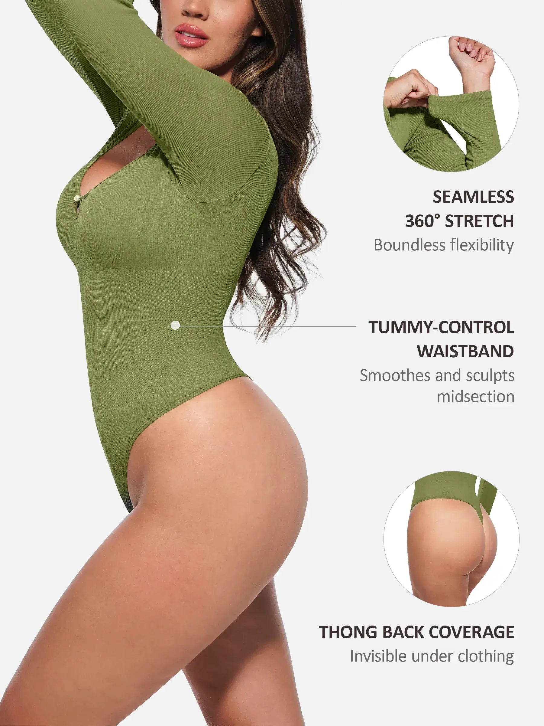 Seamless Ribbed Bodysuit [BOGO]
