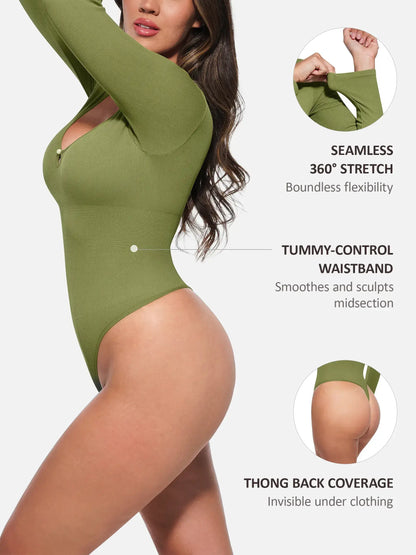 Seamless Ribbed Bodysuit [BOGO]
