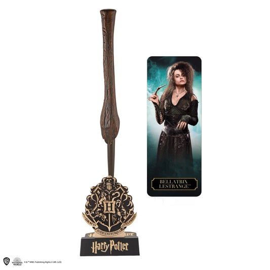Harry Potter Bellatrix Lestrange Wand Pen with Stand and Bookmark