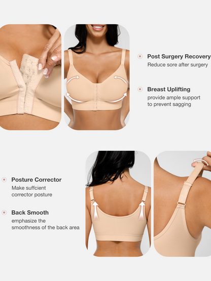 Post-Surgery Front-Closure Mastectomy Bra