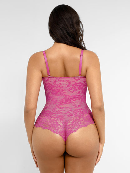 Lace Sculpt V-Neck  Bodysuit