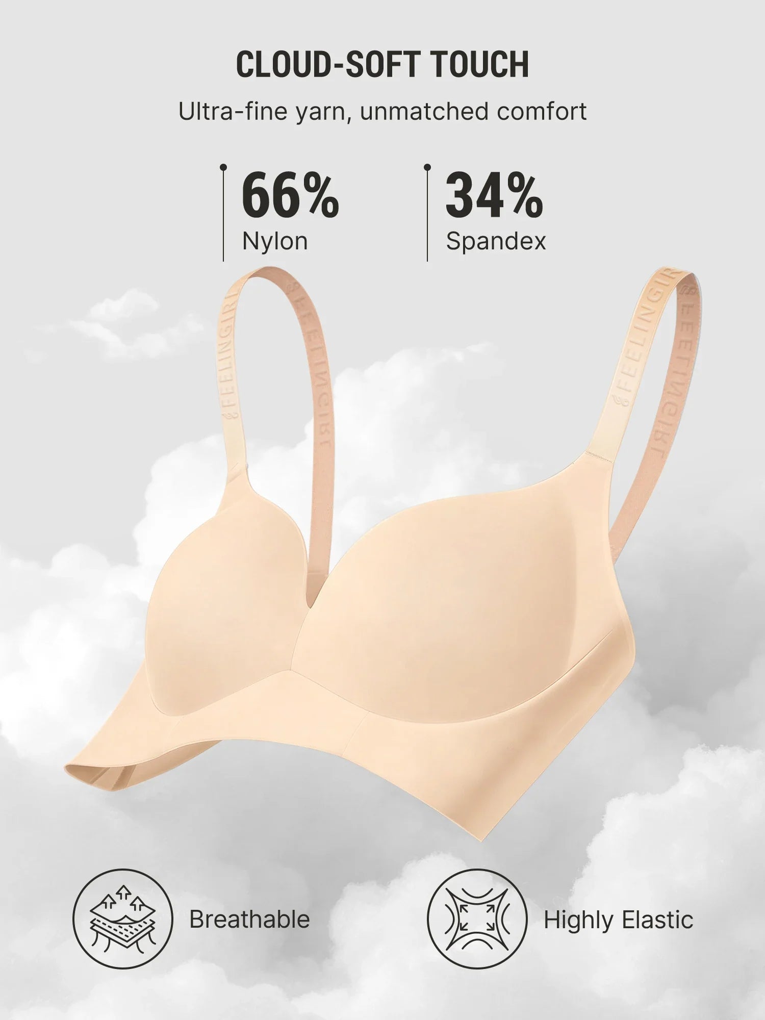 Lift Support Soft Wireless Bra [BOGO]